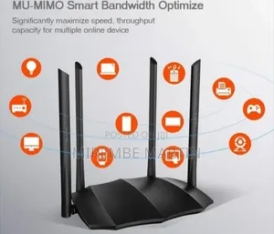 Tenda AC1200 Dual Band Gigabit Smart WiFi Router Gaming UHD Stream