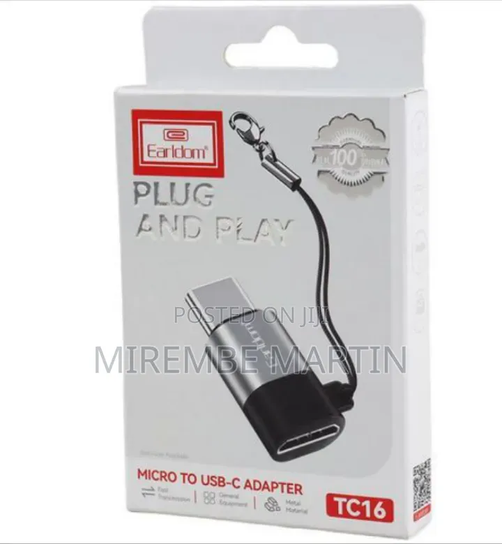 Earldom TC16 Type C to OTG Micro Cable, OTG Micro USB Adapter-