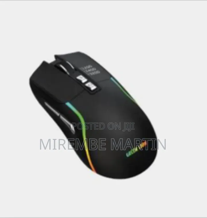 Green Lion Rechargeable Gaming Mouse, Adjustable DPI 1200-2400-3200,