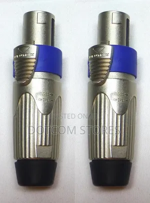 Two Genuine NEUTRIK NLT4FXX Female 4 Pole SpeakON Cable Connector