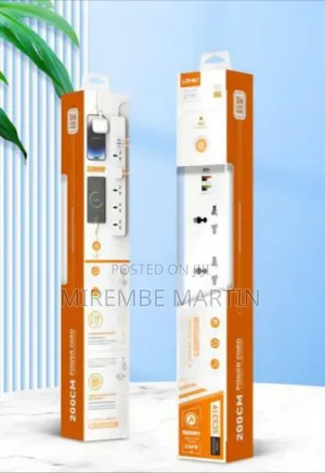 Ldnio Multi Socket Extension Lead With 5 AC 3 USB Power Socket Plug
