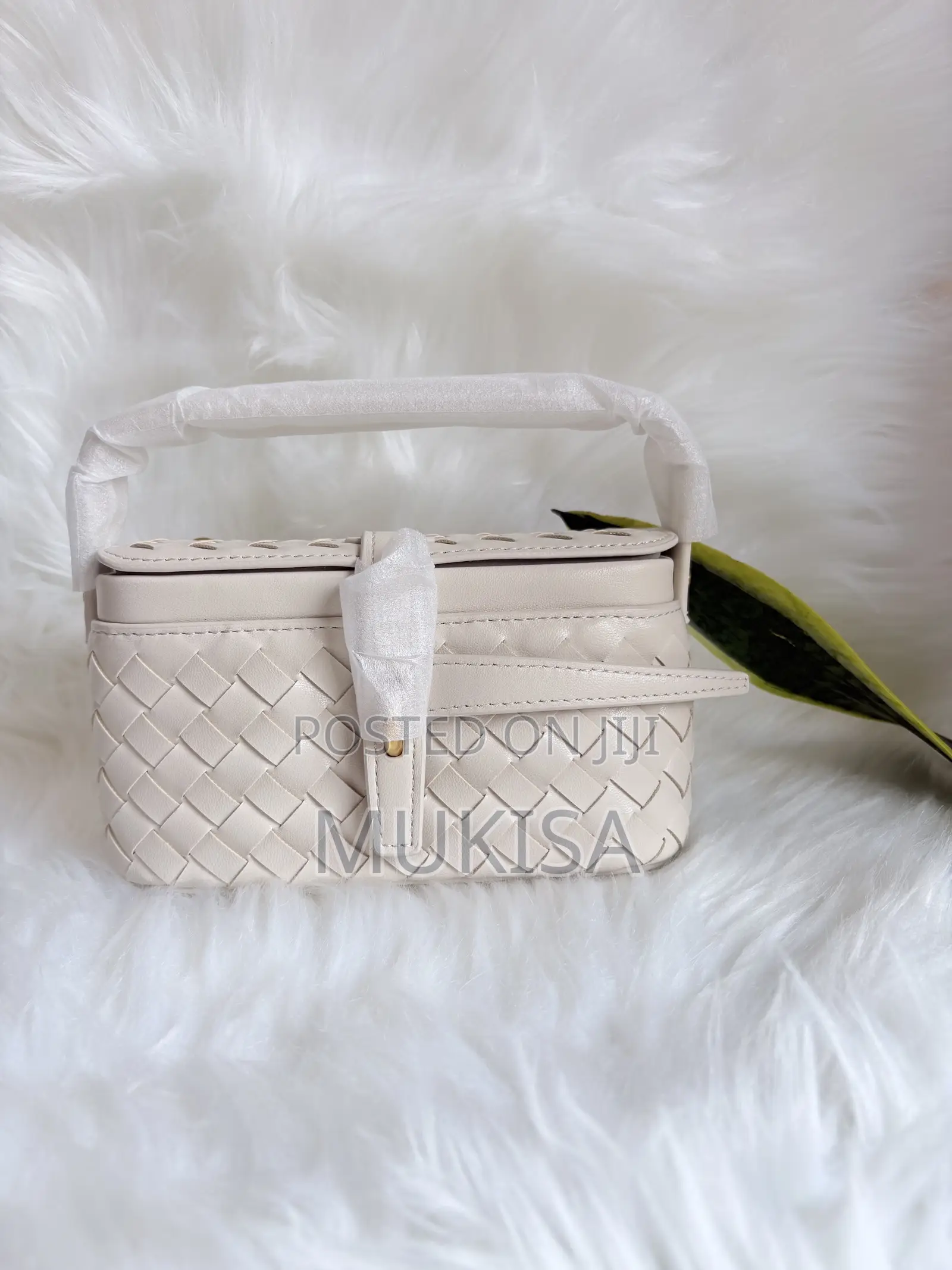 Vintage French Woven Pattern Mini Box Bag