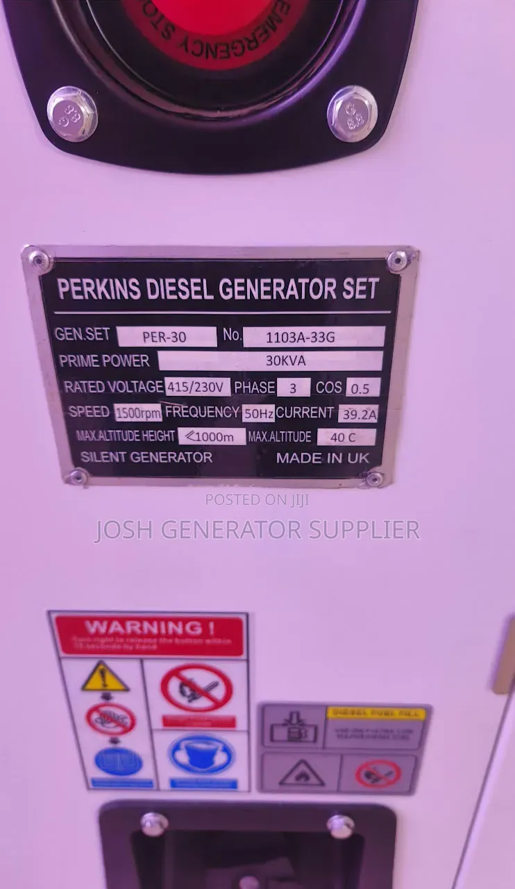 30kva Perkins Silent Diesel Generator