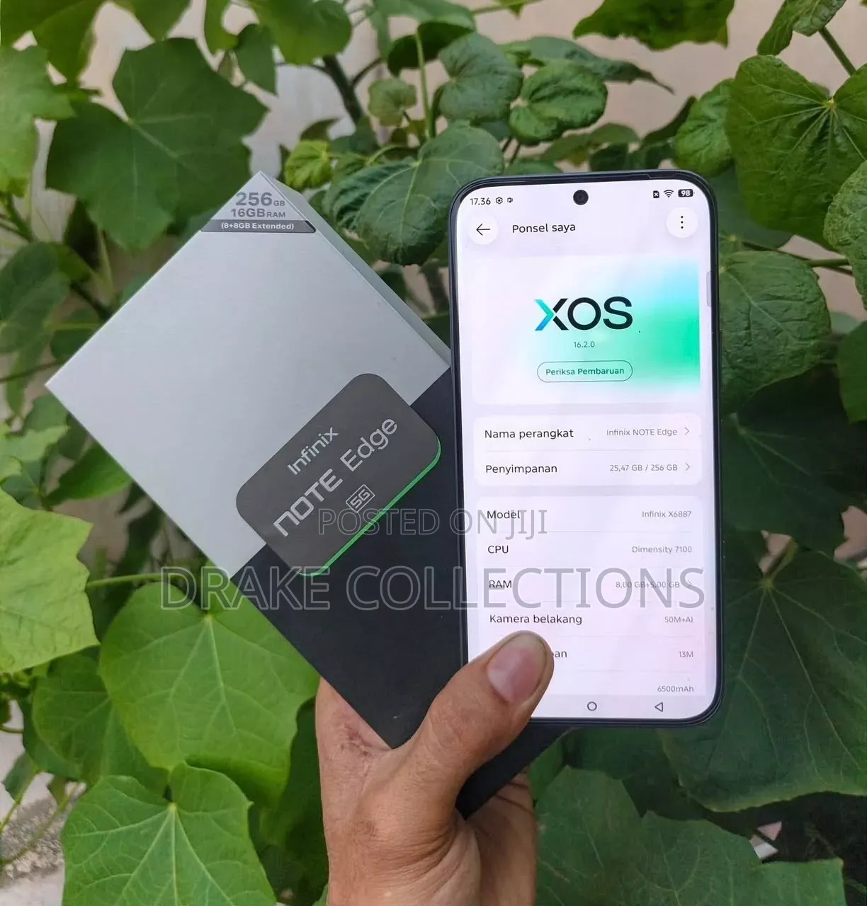 New Infinix Note Edge 256 GB Gray