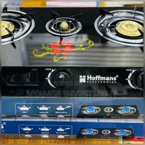 Hoffmans Electronics 3-Burner Glass Gas Stove