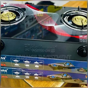 Hoffmans Electronics Model HM-9100 Double-Burner Table-Top Gas Stove