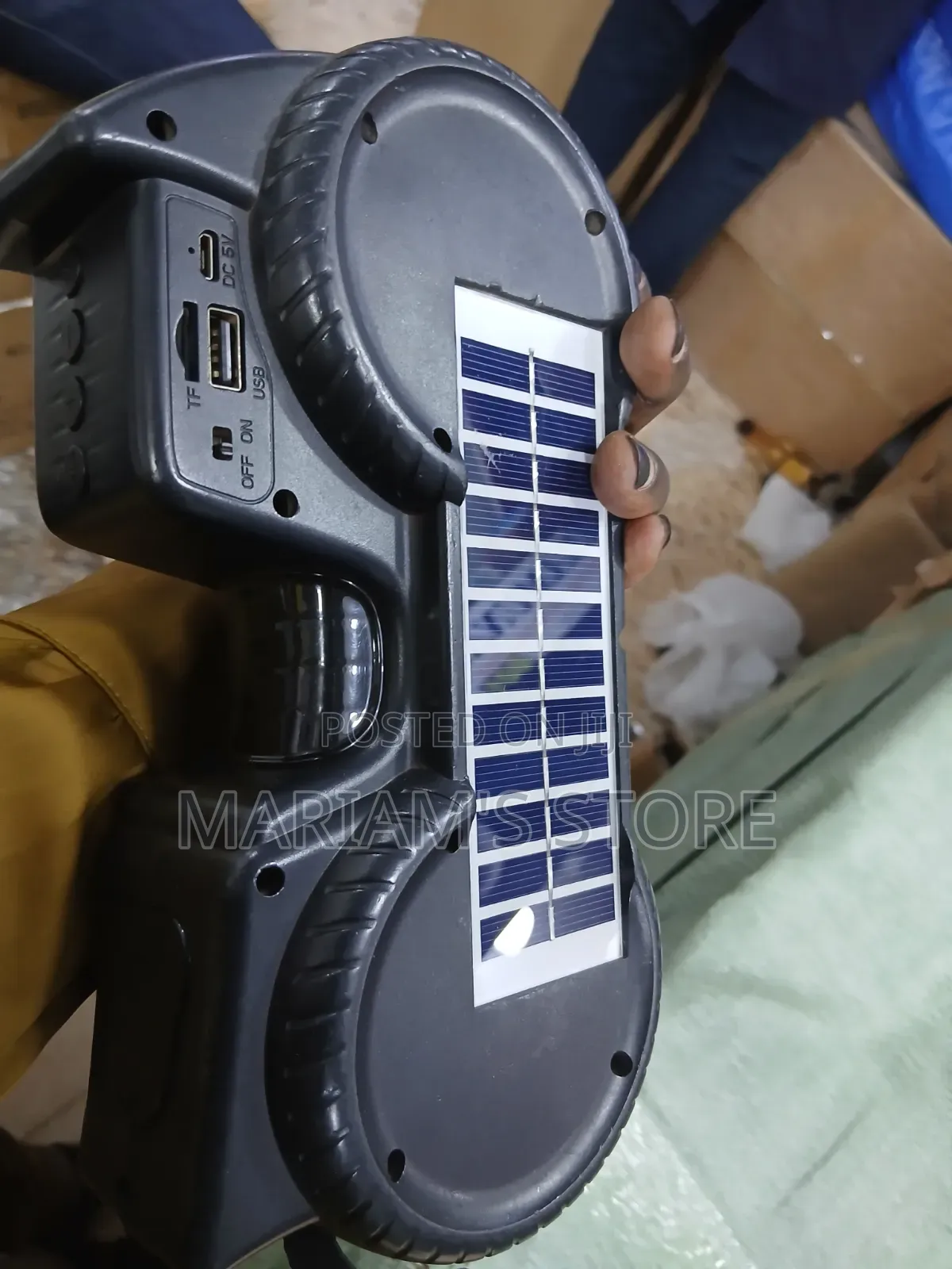 Portable Speaker Features Integrated Solar Charging Panels