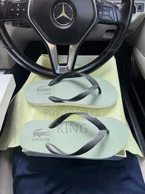 Lacoste Flip Flops Olive Green