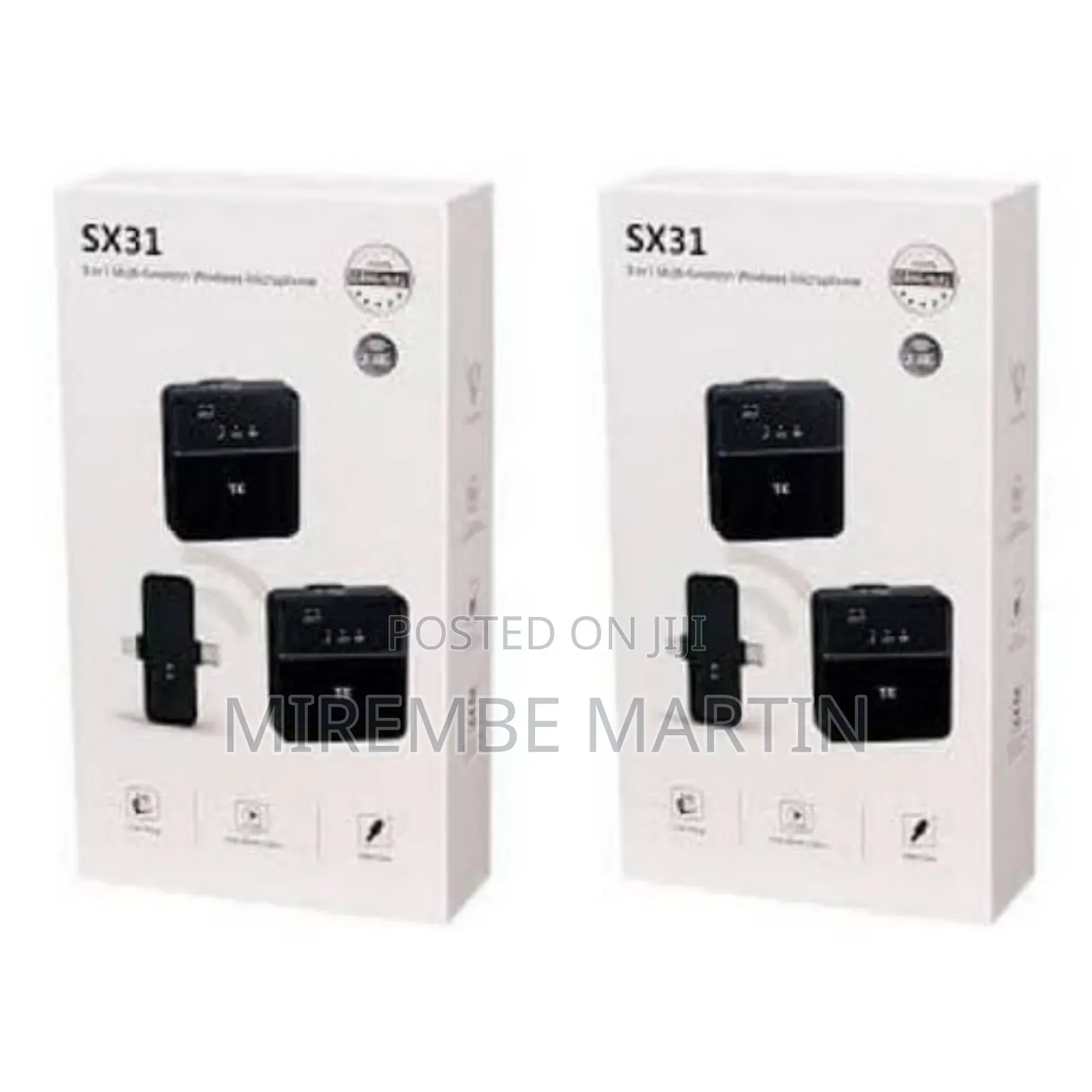 SX31 Multi-Functional 3 in 1 Wireless Microphone for Camera Intervi