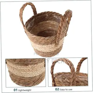 Woven Flower Basket Plant Pot Holder