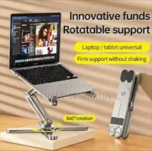 24Thunder McHose Foldable X-Shaped Swivel Laptop Stand for Desk