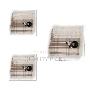 Place Mats Set of 6 Cotton Linen Placemats Woven