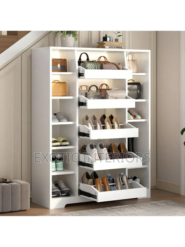 Shoe Rack White in Color Call