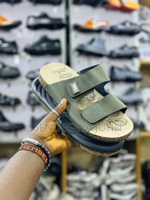 Stylish Black Double-Strap Slide Sandals