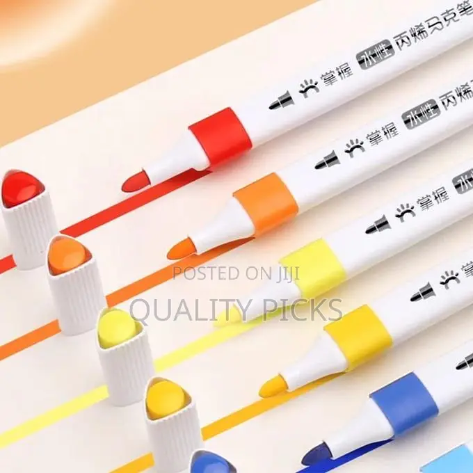 Shades Water Based Acrylic Marker Paint Pens With Fine Tips