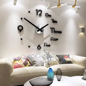 3D DIY Wall Sticker Clock