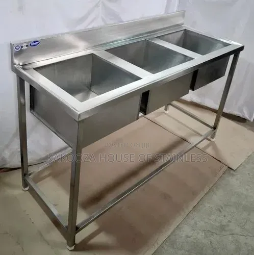 Commercial Triple Stainless Steel Sink