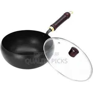 Multifunctional Egg Stir Fry Cast Iron Skillet, Japanese Iron Wok Pan