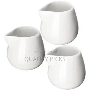 6 PCS Mini White Ceramic Creamer