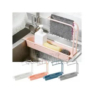 Telescopic Sink Organizer Shelf Adjustable Faucet Hanger