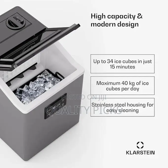 Commercial Ice Maker, 35 Kg/Day, 3L Tank Ice