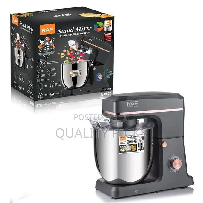 RAF 12 Litres Kitchen Electric Stand Mixer Tilt-Head