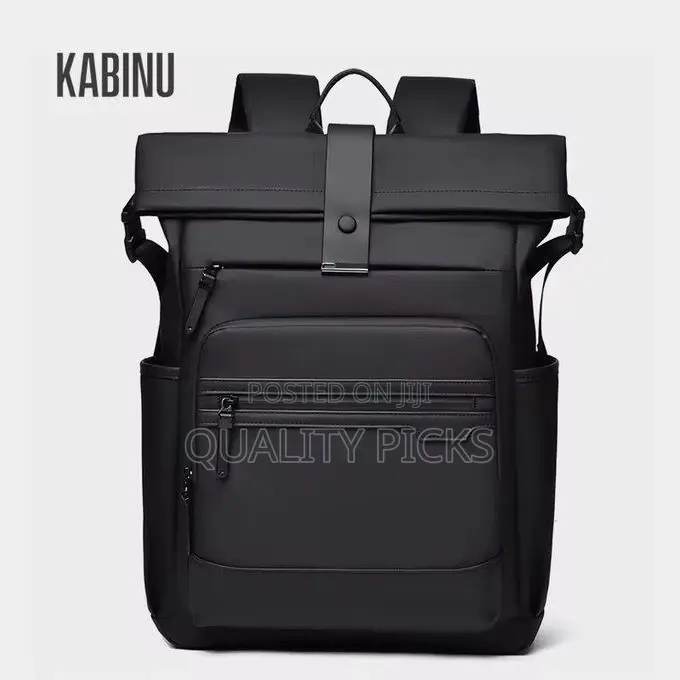 Roll Top Expandable Laptop Backpack for Men Women