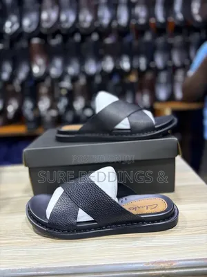 Black Clarks Sandals