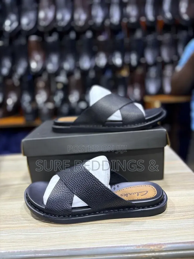 Black Clarks Sandals