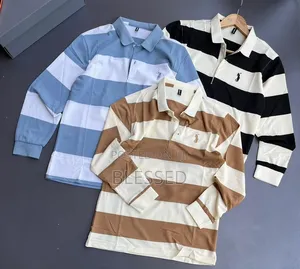 Long Sleeve Polo Tshirts in Different Strips