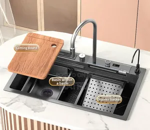 Smart Sink Stainless Steel Waterfall Kitchen Sink