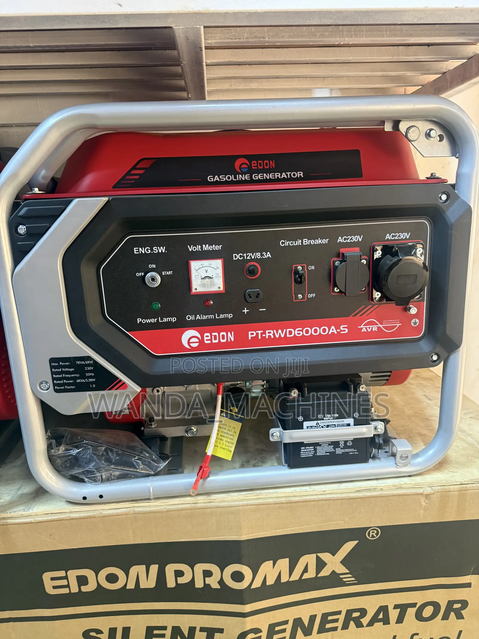 Gasoline Generators 6kvA Edon Brand