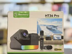 Smartbarry HT36 Pro Smart Projector With Wireless Microphone