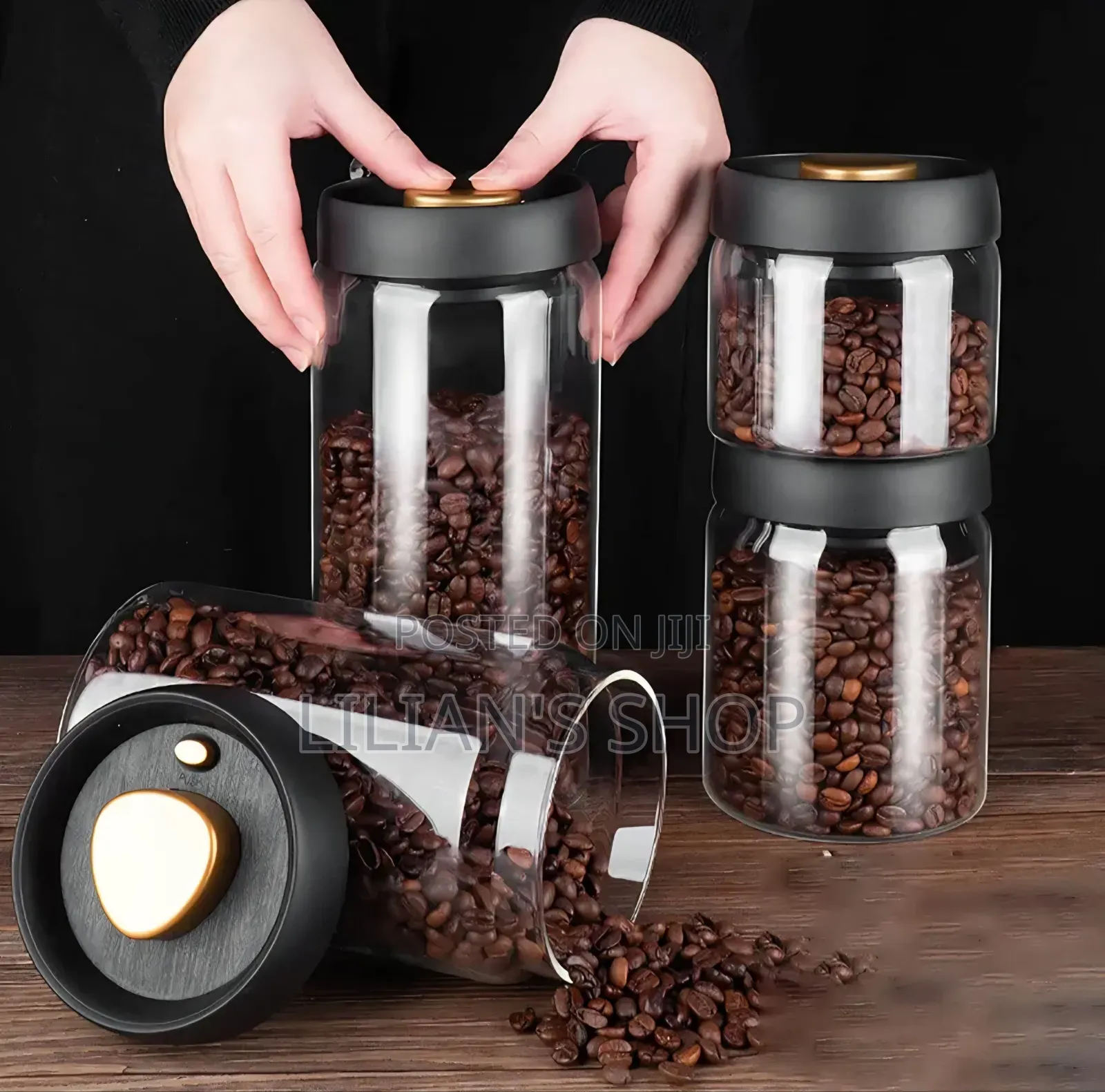 4pcs Airtight Coffee Storage Canisters