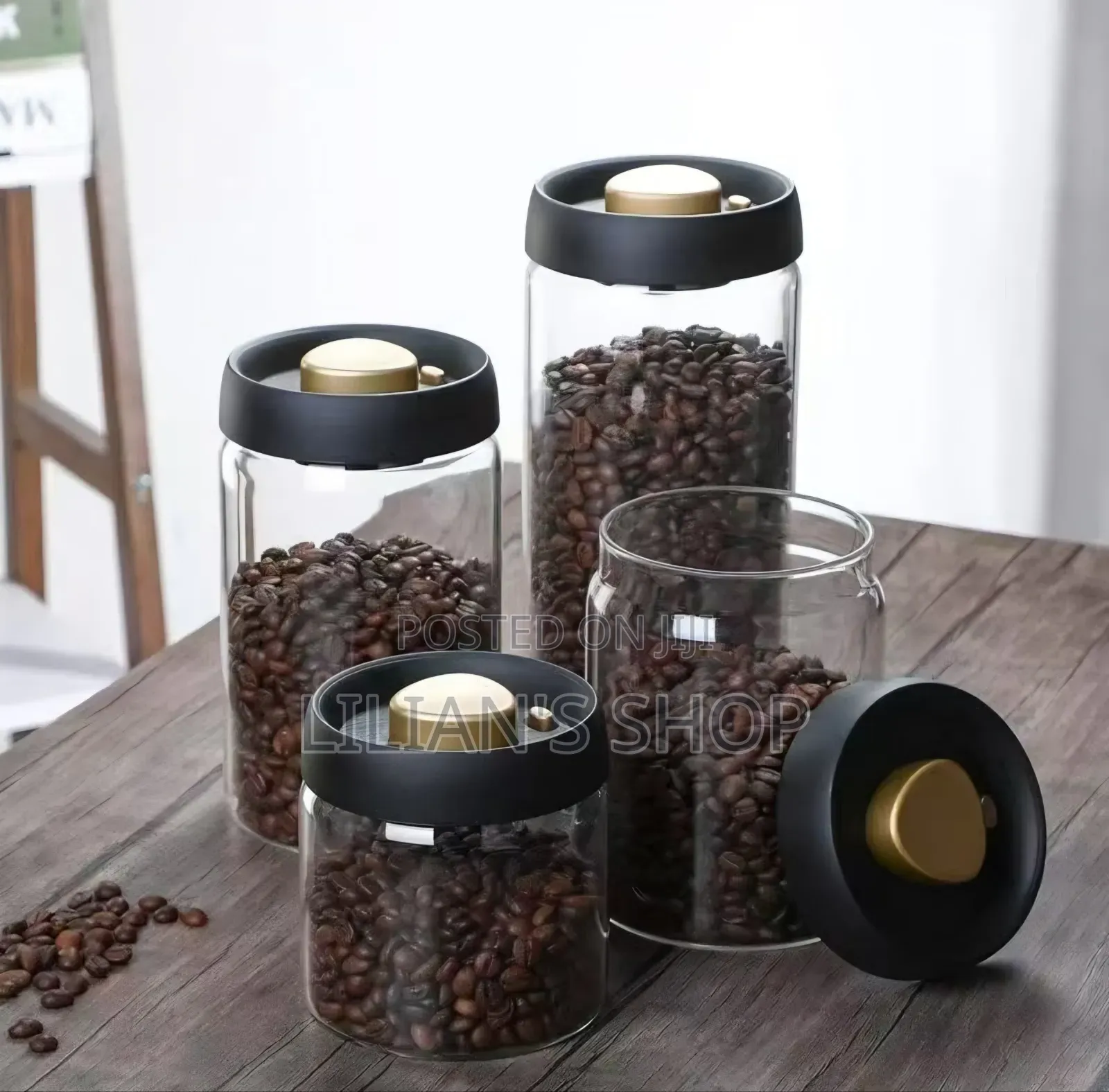 4pcs Airtight Coffee Storage Canisters
