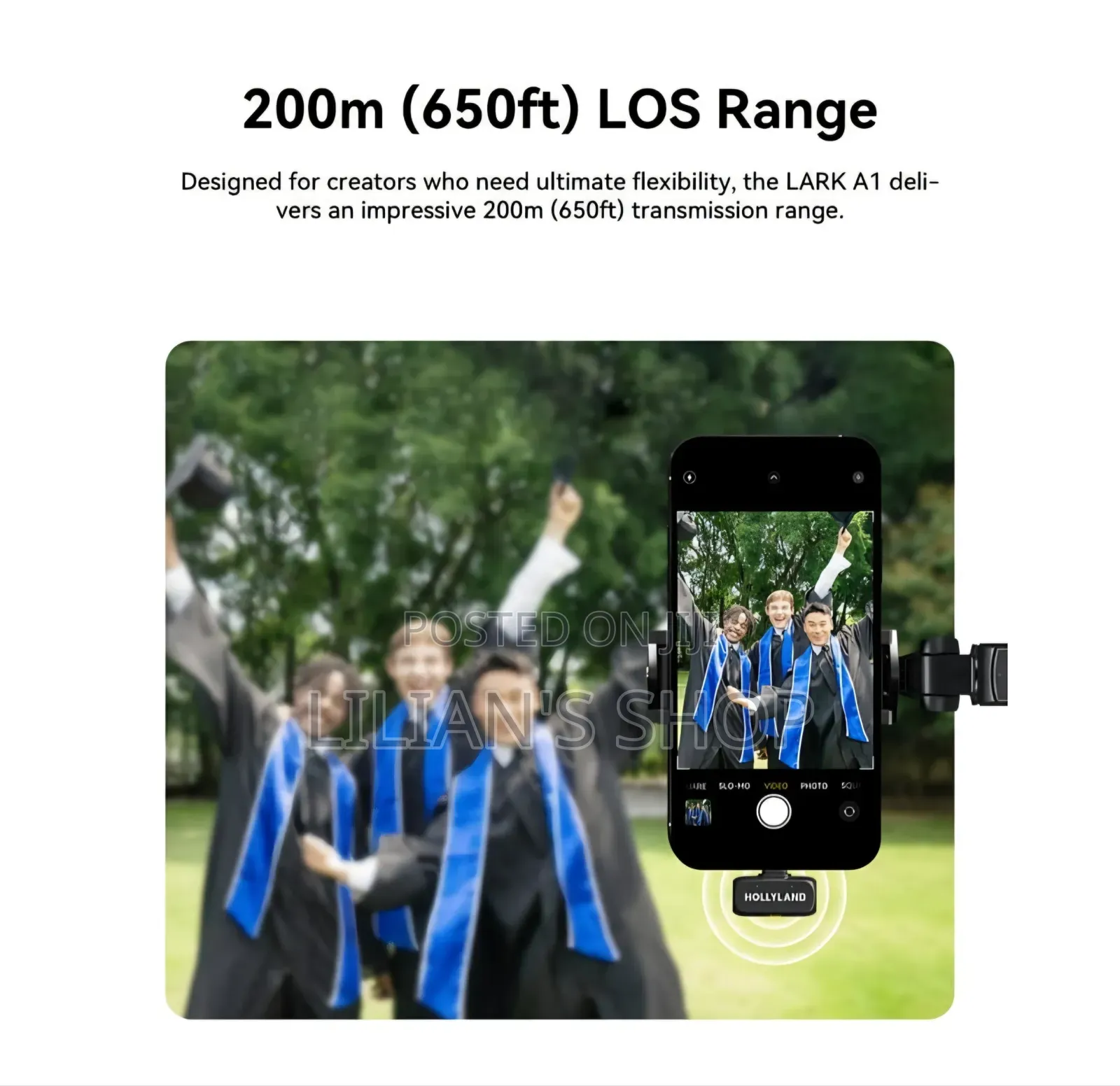 Hollyland LARK A1 Wireless Lavalier Microphone System