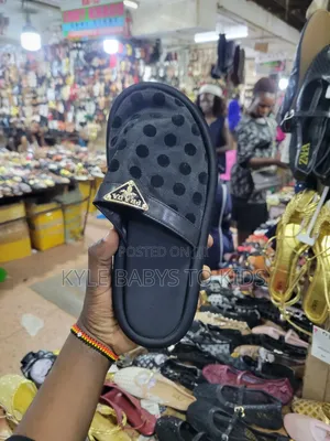 Prada Branded Mesh Polka Dot Slide Sandles