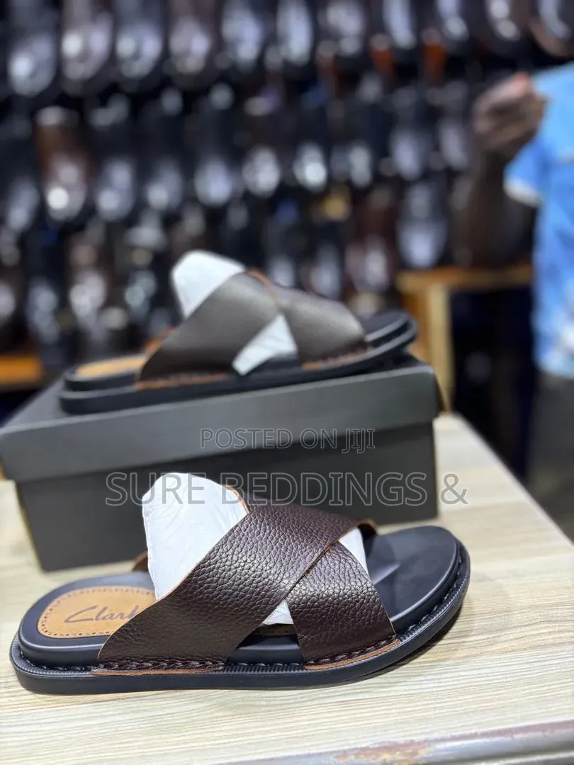 Brown Clarks Sandals