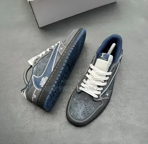 Travis Scott X Air Jordan 1 Low Silhouette With Louis Vuitton
