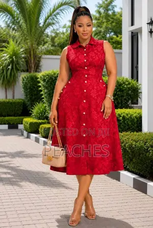 Maxi Floral Patch Button Dress