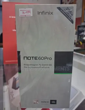 New Infinix Note 60 Pro 256 GB Black