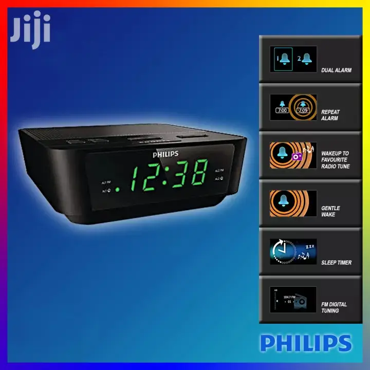 Philips Digital FM Tuner Clock Radio