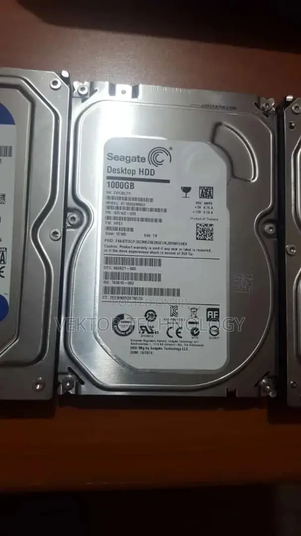 1tb Internal Desktop Hard Drive HDD -3.5 Sata 6gb/6