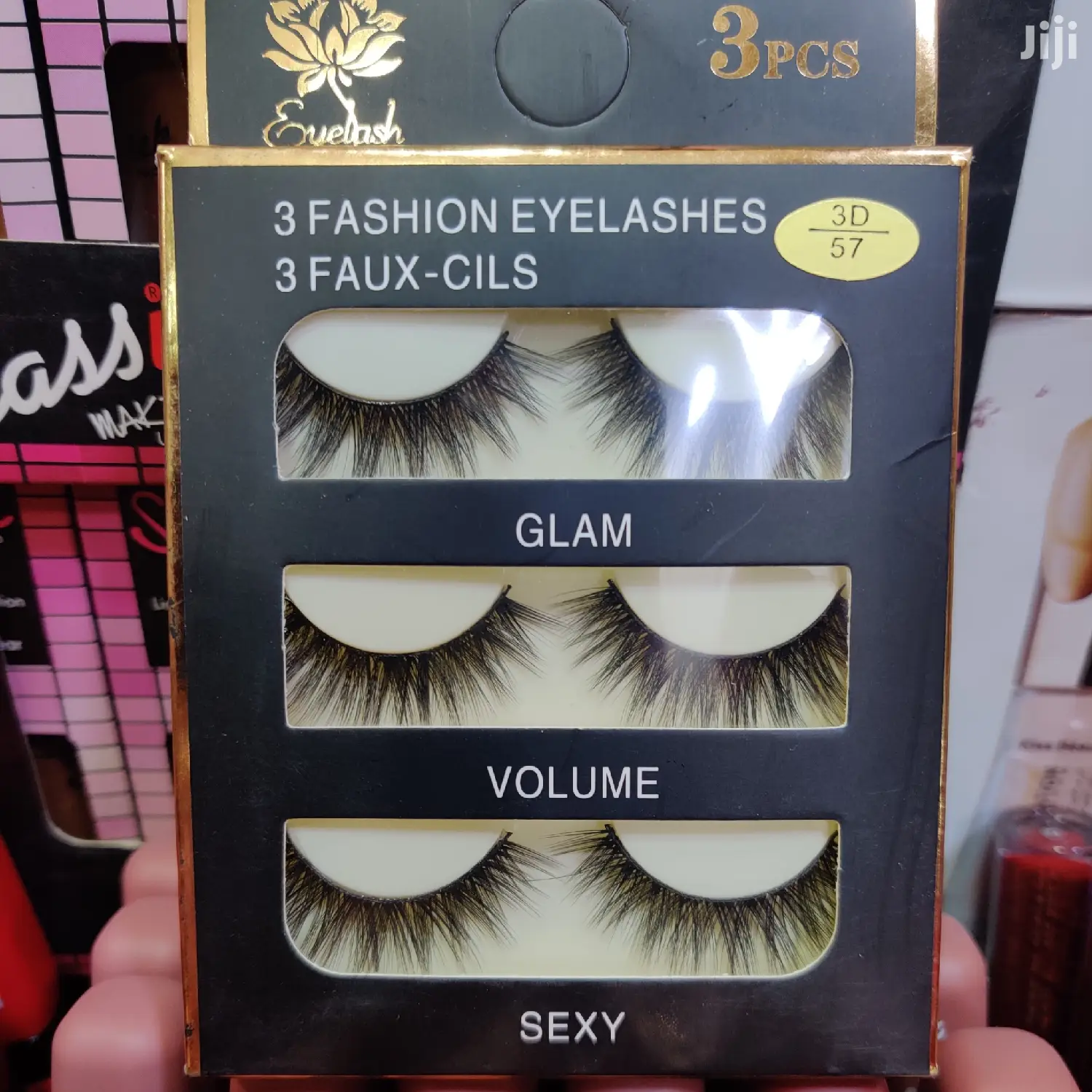 3pairs Makeup Hand-made Dramatic Long Eye Lashes Reusable