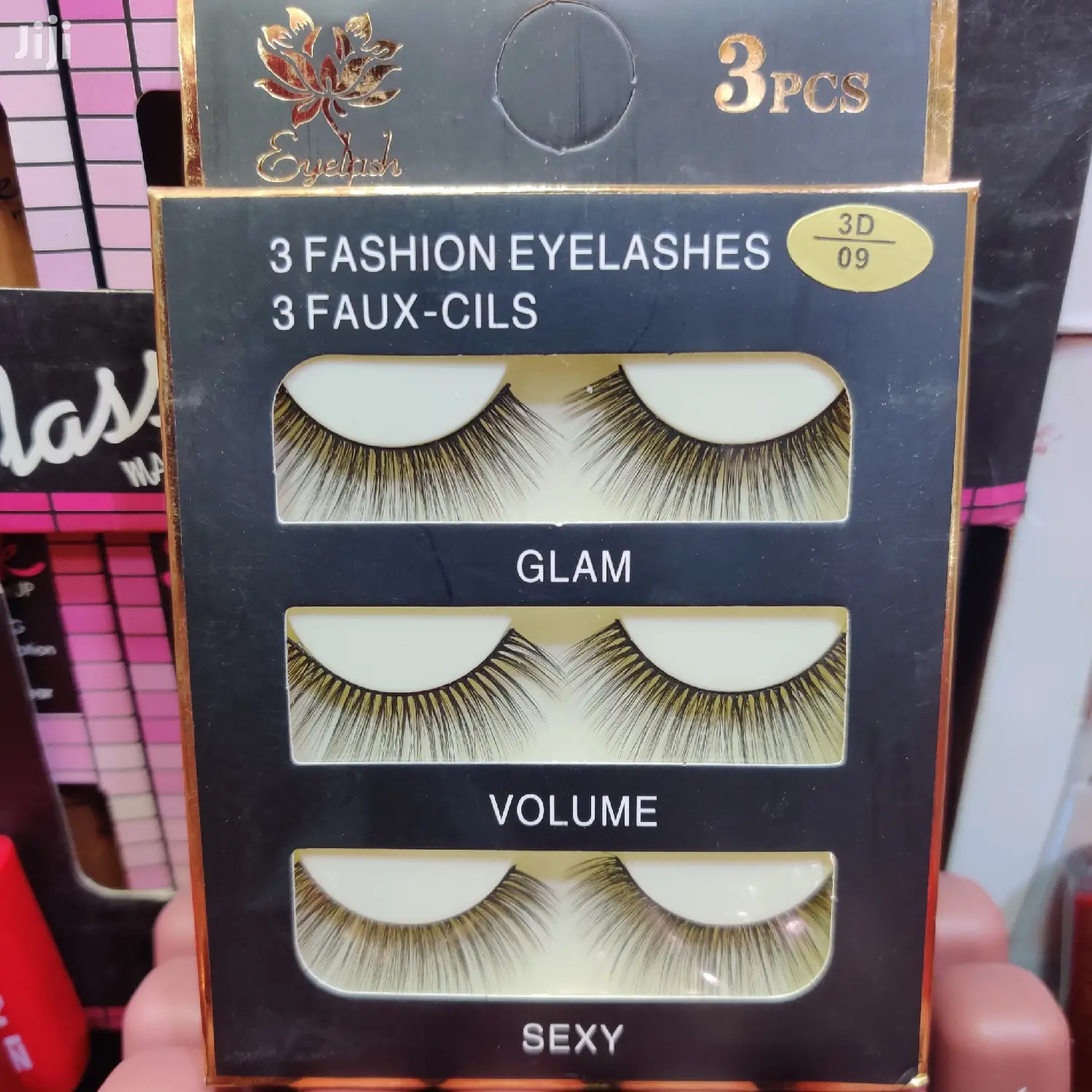 3pairs Makeup Hand-made Dramatic Long Eye Lashes Reusable