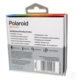 Polaroid True Wireless Bluetooth Stereo Earbuds