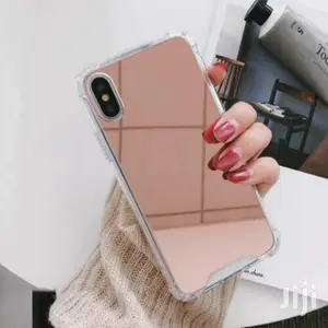 Luxury Mirror iPhone X XS Flexible Case Cover Rose Gold