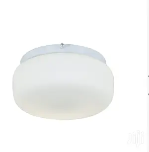Eurolux Round Cheese Fitting Opal Glass Ceiling Light 60W