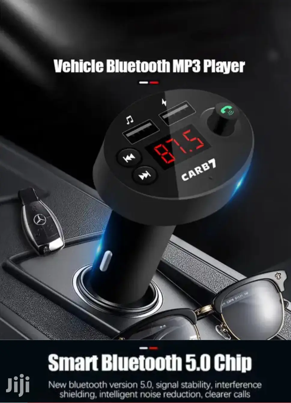 Double Usb Car Bluetooth Mp3 Player Fm Transmitter