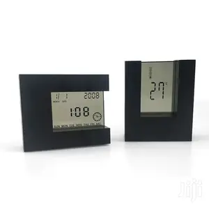 Japan Transparent Digital Calendar Temperature Alarm Clock